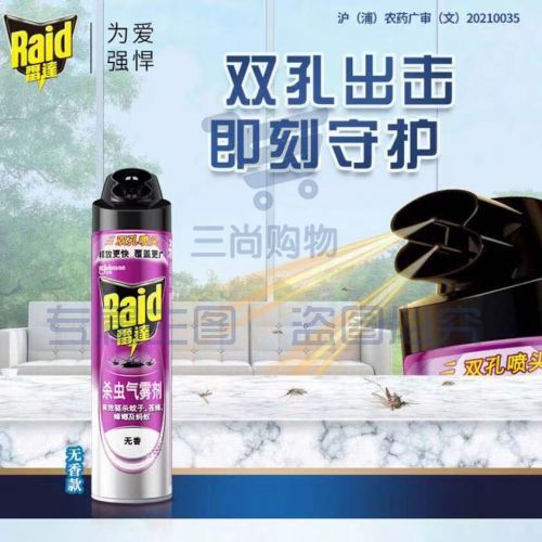 雷达(Raid) 杀虫剂喷雾 600ml 无香型 杀蟑 杀虫气雾剂