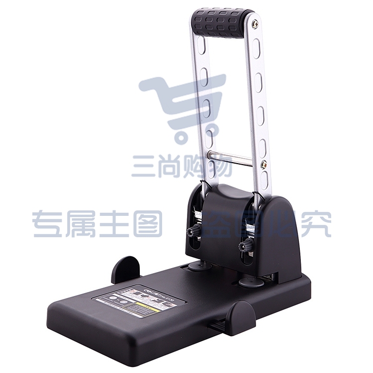 得力 0130 厚层省力重型双孔打孔机 黑色