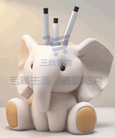 巨联 13*15cm 大象笔筒(单位 个)