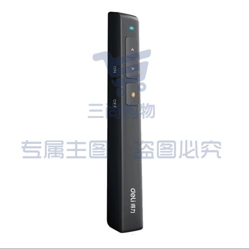 得力(deli)100m控制翻页笔电子笔演讲笔 PPT课件笔 投影笔激光翻页笔教鞭 无线演示翻页器 红光 黑色2802P