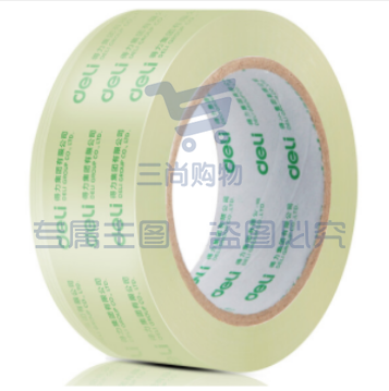 得力 30201 封箱胶带48mm*40y宽胶带 透明胶袋 6卷/筒