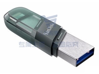 闪迪 IX90 欣享豆蔻U盘 苹果头 128GB(单位 个)