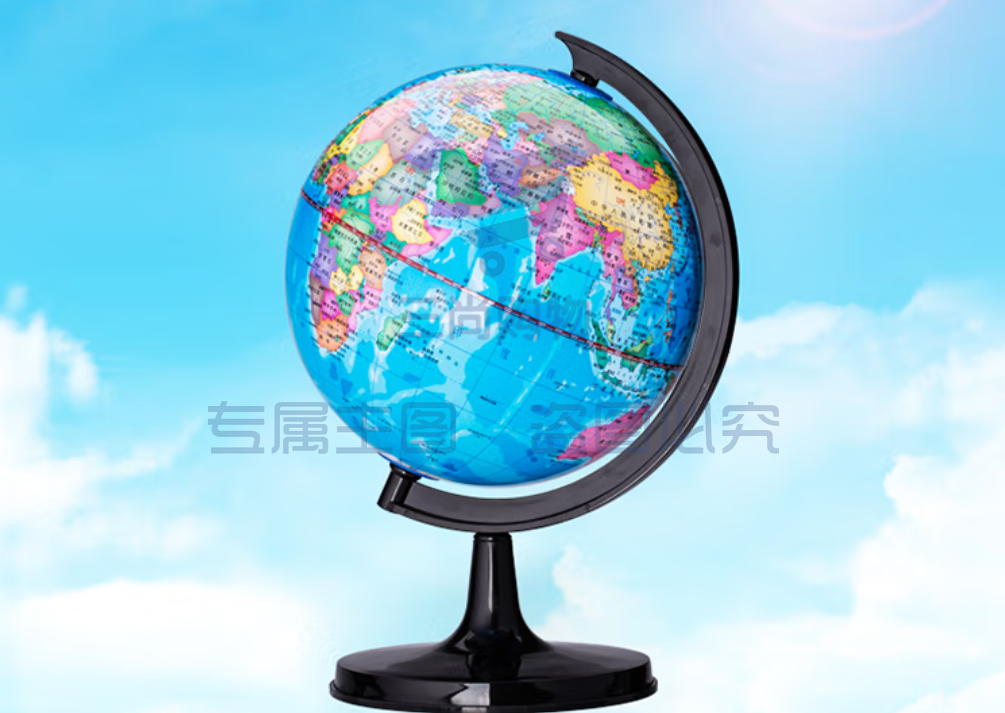 得力3035地球仪32cm(彩色)(台)