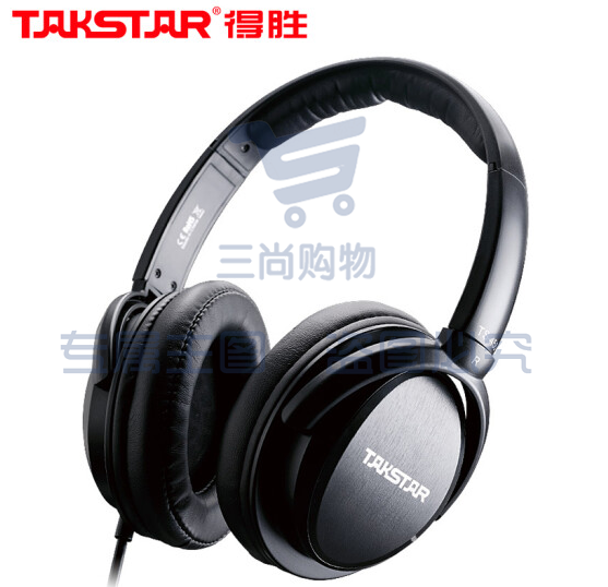 得胜(TAKSTAR)TS-450 动圈式立体声专业录音耳机 头戴式音乐耳机 音乐后期制作 黑色