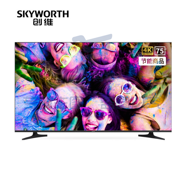 创维(SKYWORTH)75E392G 75英寸4K超高清 HDR 全面屏 商业显示 二级能效 酒店功能 人工智能家用商用电视机