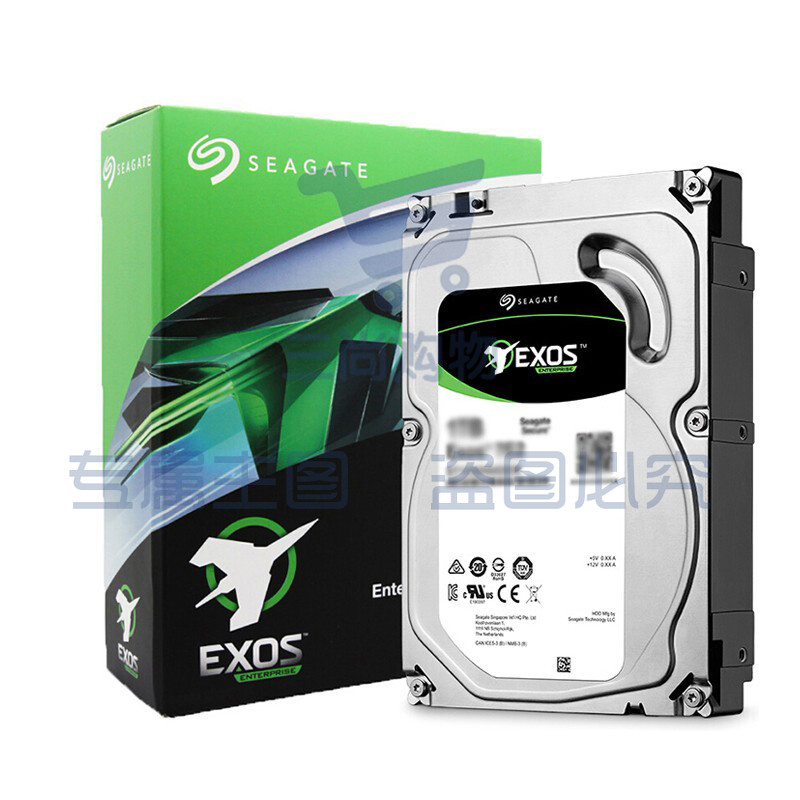 希捷(Seagate)企业级硬盘 8TB 256MB 7200转 PMR CMR SATA 银河Exos 7E8系列(ST8000NM000A)