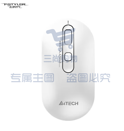 双飞燕(A4TECH)FB20 无线蓝牙鼠标 笔记本电脑办公手机平板ipad通用轻薄便携商务 飞时代 银灰白