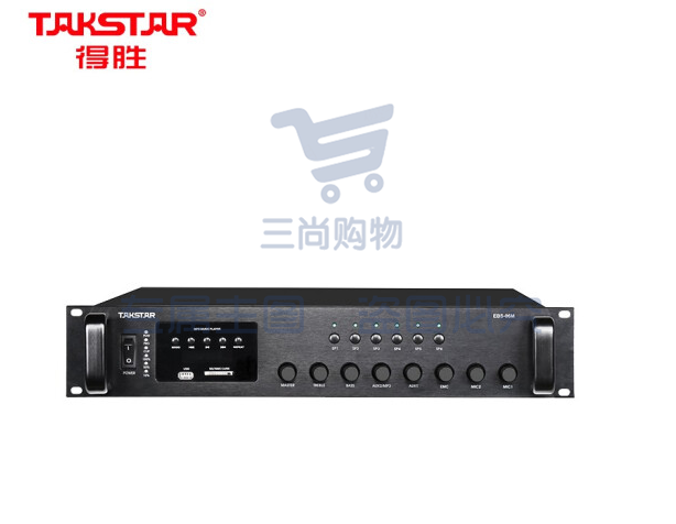 得胜(TAKSTAR)EBS-06M 广播合并功放 定压定阻功率放大器 带分区广播系统内置蓝牙MP3解码播放器功放