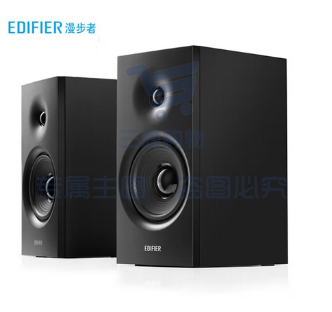 漫步者 (EDIFIER)R1080BT 2.0声道 电脑音箱 多媒体音箱 蓝牙音箱 木质音响 黑色