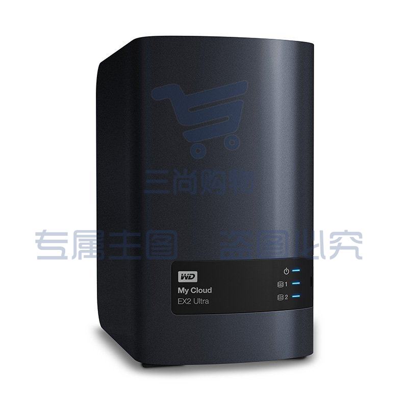 西部数据(WD) My Cloud EX2 Ultra私有云服务器 企业共享硬盘网盘 NAS网络存储 12TB 标准版(NAS红盘6T*2) SKU：TK26561