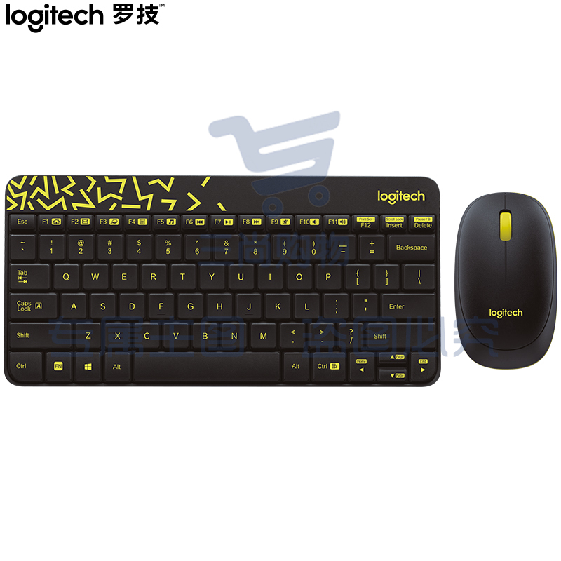 罗技（Logitech）MK240 Nano 键鼠套装 无线键鼠套装 办公键鼠套装 紧凑型 超长续航 带无线2.4G接收器 黑