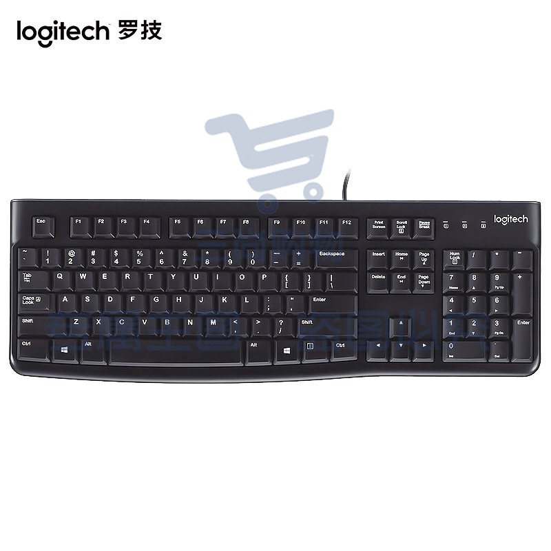 罗技(Logitech) K120 键盘 有线 黑色