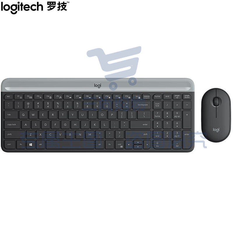 罗技（Logitech）MK470 键鼠套装 无线键鼠套装 超薄 全尺寸 星空灰 带无线2.4G接收器 定制服务请咨询客服