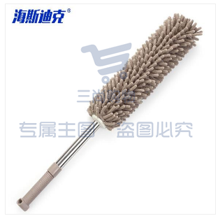 海斯迪克 HZL-36 雪尼尔除尘掸 可伸缩除尘掸汽车扫灰清洁工具 卡其色