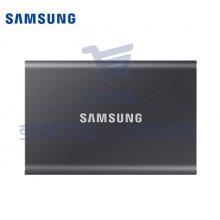 三星（SAMSUNG) 500GB Type-c移动硬盘 固态PSSD 超极速NVMe高速传输1050MB/秒 T7 太空灰 MU-PC500T SKU：TK29592