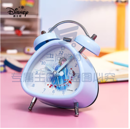 迪士尼（Disney）闹钟 小学生学习床头钟夜光双铃大音量卡通男女生儿童小闹钟 冰雪奇缘系列迪士尼（Disney）闹钟 小学生学习床头钟夜光双铃大音量卡通男女生儿童小闹钟 冰雪奇缘系列DM24984F