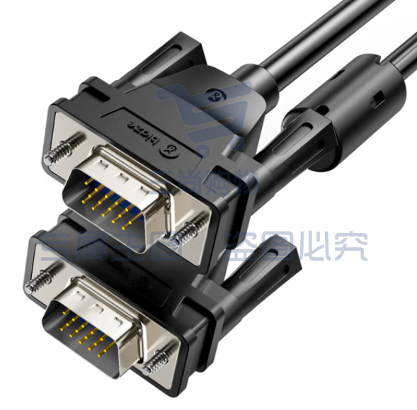 毕亚兹 VGA线 8米 vga3+9纯铜芯高清视频线 XL15-8m 黑色