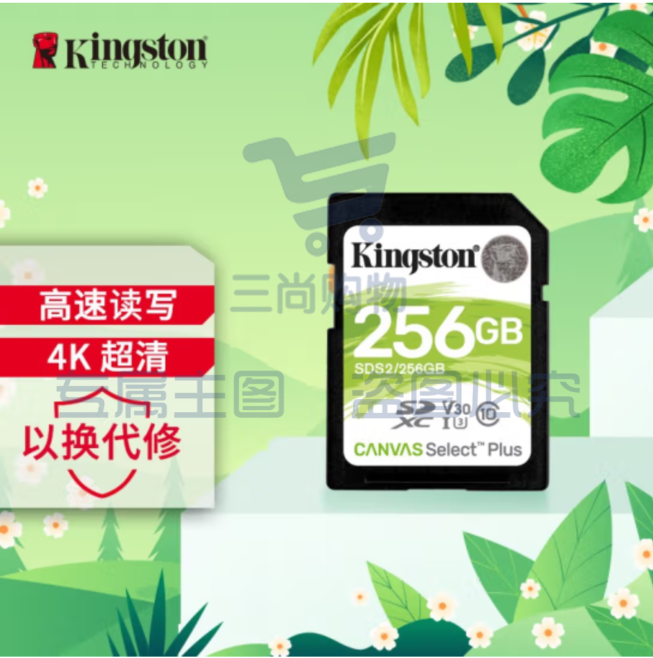 金士顿（Kingston）256GB SD存储卡