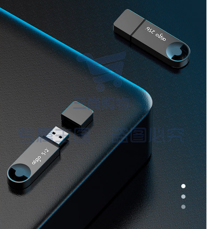 爱国者（aigo）128GB 优盘U盘 USB3.2U盘 U336 金属盖帽 系列效率快传 微笑办公闪存盘U盘 