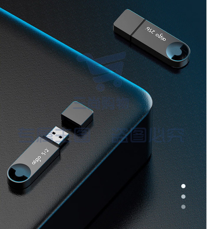 爱国者（aigo）128GB 优盘U盘 USB3.2U盘 U336 金属盖帽 系列效率快传 微笑办公闪存盘U盘  SKU：TK32482