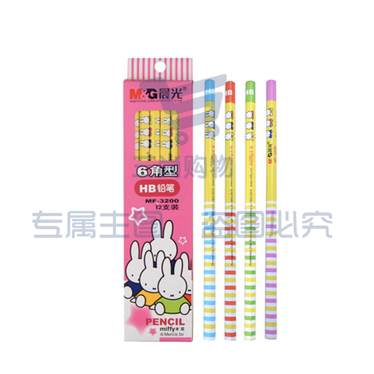 晨光 铅笔米菲六角热转印沾顶MF3200