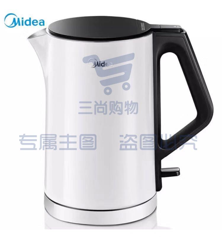 美的 (Midea)HJ1508a电热水壶304不锈钢水壶1.5L双层防烫  TJRRSFYJD202302071236113