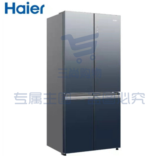 海尔（haier）冰箱双开十字对开门薄家用555升全空间保鲜+三系统全变温+EPP净杀菌电冰箱 BCD-555WSCEU1