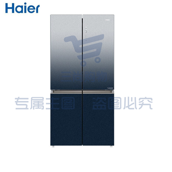 海尔（Haier）冰箱十字对开门四开门商用变频干湿分储净味杀菌风冷无霜大容量冰箱 BCD-549WSCEU1