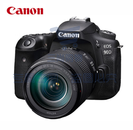 佳能（Canon）EOS 90D单反相机 EF-S 18-135mm高倍率变焦套机 4K Vlog视频直播家用旅游高清照相机 