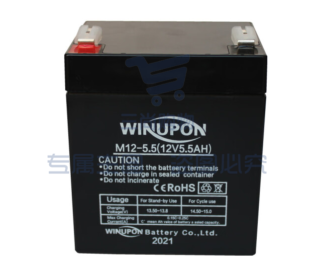 WINUPON炜业通SW蓄电池M12-5.5AH  音响9消防12V1.3AH 4.5AH 7.5AH 14AH 24AH 38 M12-5.5AH