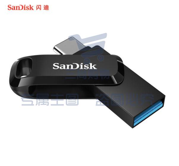 闪迪（SanDisk）128GB Type-C USB3.1 手机U盘DDC3 沉稳黑 读速150MB/s  SDDDC3-128G-Z46
