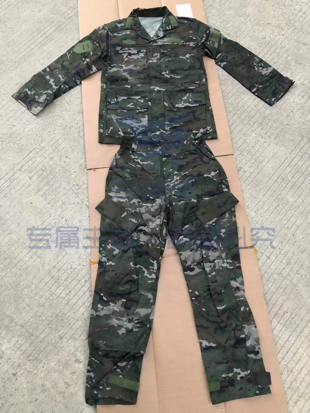 迷彩服套装男女学生训练服户外拓展服透气耐磨集训军训迷彩服