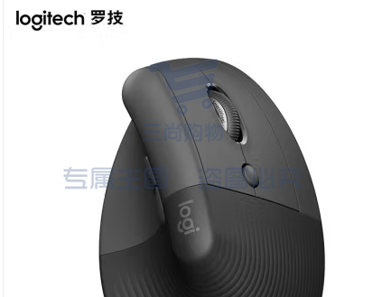 罗技(Logitech)Lift人体工学鼠标 垂直鼠标 小手鼠标 无线蓝牙鼠标 带Logi Bolt接收器 黑色 