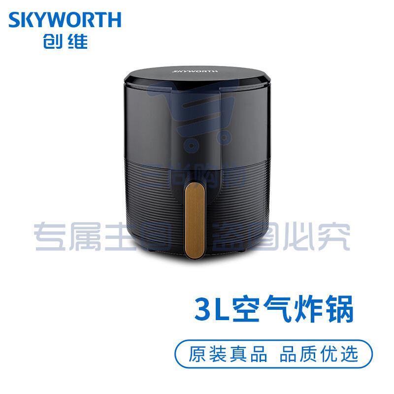 创维（Skyworth）空气炸锅K415 多功能家用智能3L大容量电炸锅 无油低脂煎炸烤箱 液晶触控