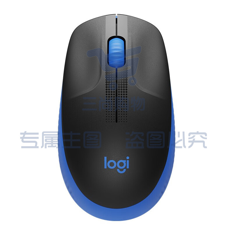 罗技（Logitech）M190无线鼠标 大手鼠标-惊艳蓝