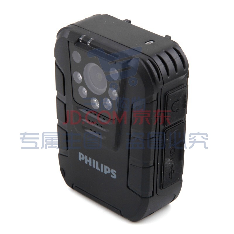 飞利浦（PHILIPS）VTR8100 执法取证 便携音视频 执法记录仪 1080P高清红外夜视摄像机 拍照 一体机64G