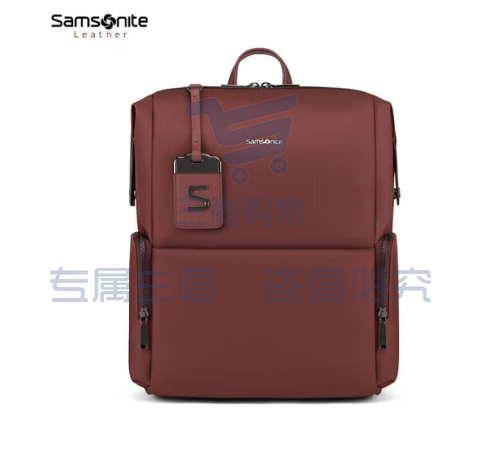 新秀丽(Samsonite)电脑包双肩背包男女书包潮流旅行包TL3 紫红色