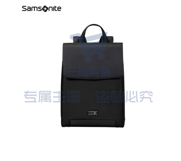 新秀丽(Samsonite)电脑包双肩包15.6英寸背包女书包商务通勤旅行包休闲时尚KM4黑色