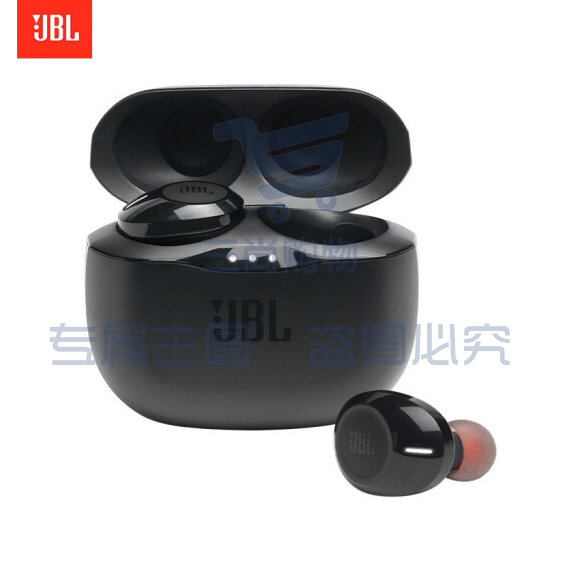 JBL TUNE125TWS 真无线蓝牙耳机 入耳式音乐耳机 双路连接 苹果华为小米手机通用 T120TWS升级版 宝石黑