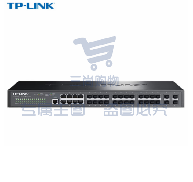 普联(TP-LINK)TL-SG5828F 全千兆光纤交换机三层网管型28全光口8复用电口企业级汇聚核心接入层网络分线器 (