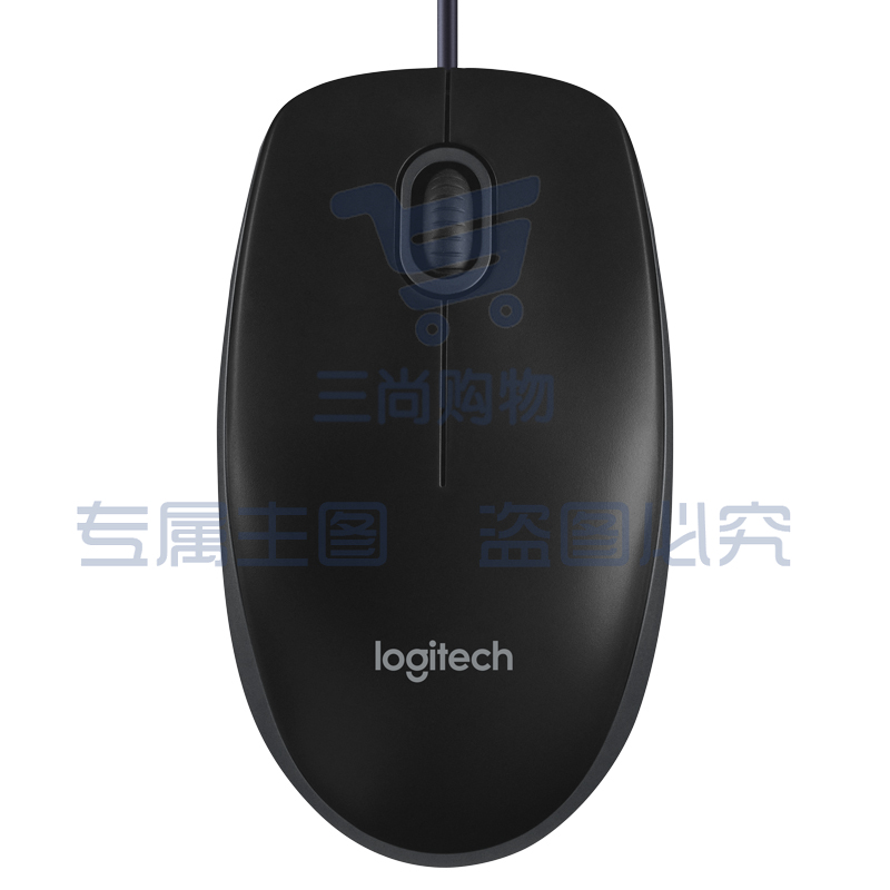 罗技（Logitech）B100企业版 鼠标 有线鼠标 办公鼠标 对称鼠标 黑色