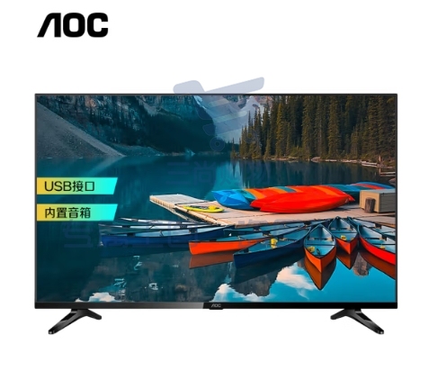 AOC 40英寸 全面屏 全高清FHD 内置音箱 HDMI接口 USB接口 低蓝光液晶显示器 液晶电视 40M3