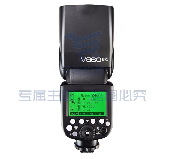 神牛（Godox）V860II-C 热靴闪光灯 外拍闪光灯 佳能TTL高速单反相机外置热靴机顶闪光灯(佳能版）