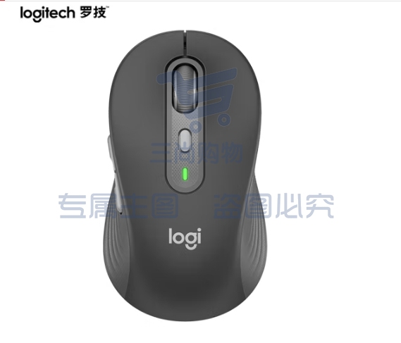 罗技（Logitech）M750M 通用版鼠标 无线蓝牙鼠标 静音鼠标 智能鼠标 对称鼠标 黑色 带Logi Bolt USB接收器