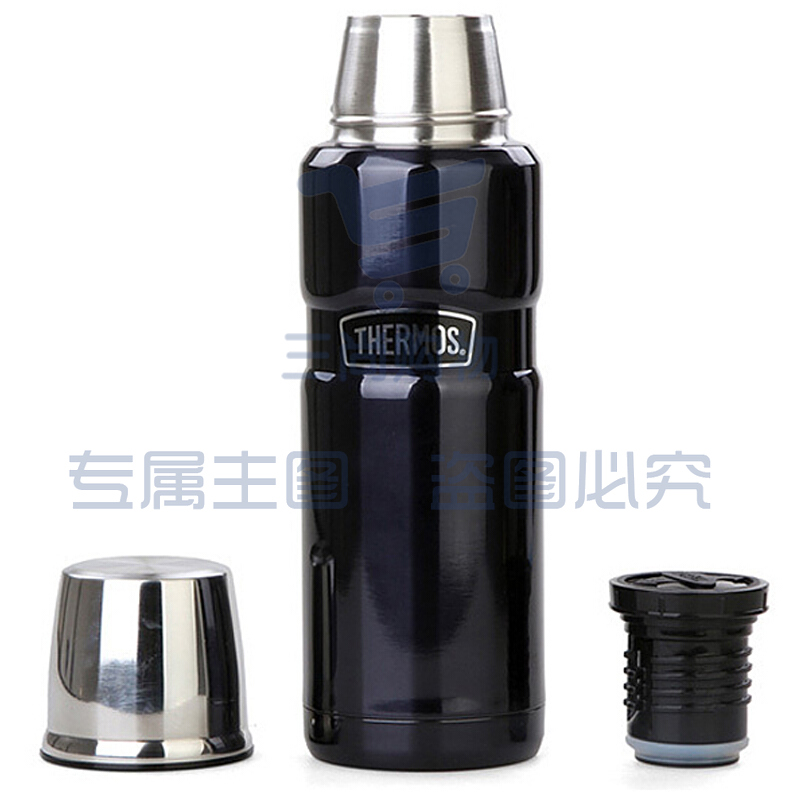 膳魔师（THERMOS） 保温壶大容量不锈钢商务便携真空保温壶旅行水壶SK-2010/SK-4000 SK-2000-深蓝色470ML