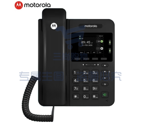 摩托罗拉（Motorola）彩屏SIP电话机座机 IP话机固定电话 百兆VOIP电话机 网络电话 支持POE供电 内部对讲 200IP-2P