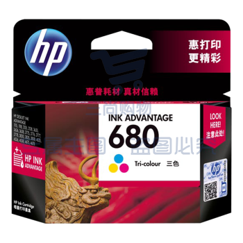 惠普（HP）680原装彩色墨盒 适用hp 2138/2677/3636/3638/3838/3776/3777/3778/4678/5078/5088打印机 墨盒