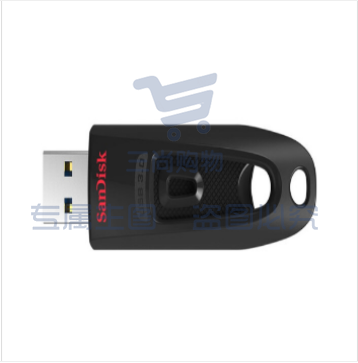 闪迪(SanDisk)128GB USB3.0 U盘 CZ48至尊高速 黑色 读速100MB/s 经典USB3.0 U盘 安全可靠