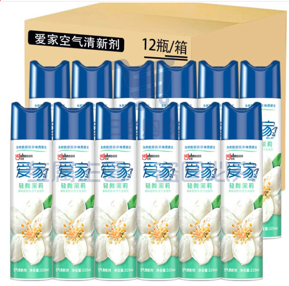 爱家（AIKa） 空气清新喷雾 320ml 轻舞茉莉