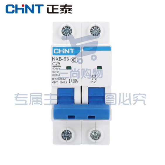 正泰（CHNT）NXB-63-2P-C25 空气开关 过载空气开关
